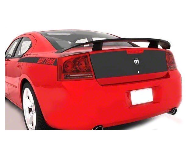 DAYTONA Trunk Deck Blackout Stripe Decal; Gloss Red (06-10 Charger)