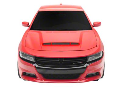 DEM Style Ram Air Hood; Unpainted (15-23 Charger)