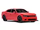 Demon Full Widebody Fender Flares Fenders with Side Skirts and Chin Splitter; Unpainted (15-23 Charger)