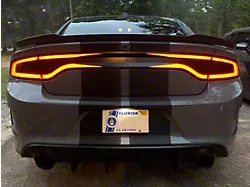Design 1 Tail Light Decal; Gloss Black (15-23 Charger)