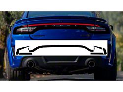 Design 10 Tail Light Decal; Gloss Black (15-23 Charger)