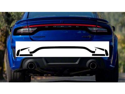 Design 10 Tail Light Decal; Gloss Black (15-23 Charger)