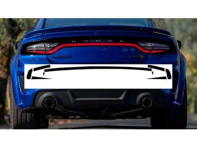 Design 11 Tail Light Decal; Gloss Black (15-23 Charger)