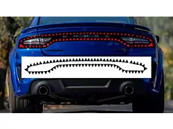 Design 13 Tail Light Decal; Gloss Black (15-23 Charger)