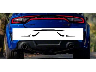Design 2 Tail Light Decal; Gloss Black (15-23 Charger)