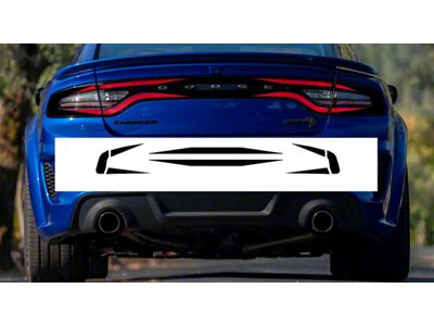 Design 3 Tail Light Decal; Gloss Black (15-23 Charger)