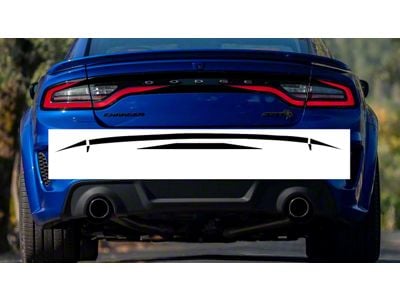 Design 4 Tail Light Decal; Gloss Black (15-23 Charger)