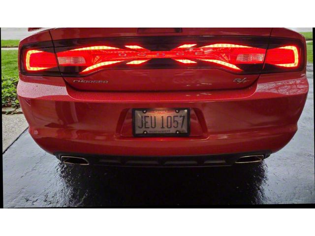 Design 5 Tail Light Decal; Gloss Black (11-14 Charger)