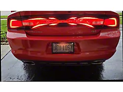 Design 5 Tail Light Decal; Gloss Black (11-14 Charger)