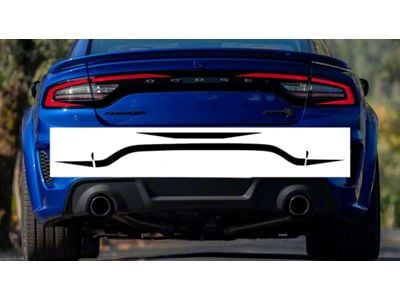 Design 5 Tail Light Decal; Gloss Black (15-23 Charger)
