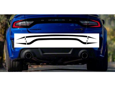 Design 6 Tail Light Decal; Gloss Black (15-23 Charger)