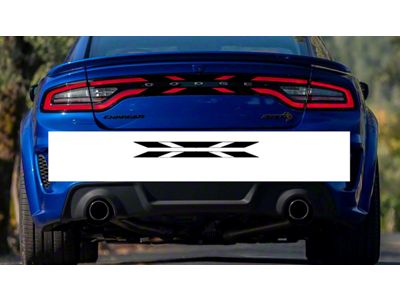 Design 7 Tail Light Decal; Gloss Black (15-23 Charger)