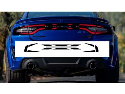 Design 8 Tail Light Decal; Gloss Black (15-23 Charger)