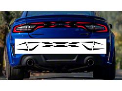 Design 9 Tail Light Decal; Gloss Black (15-23 Charger)