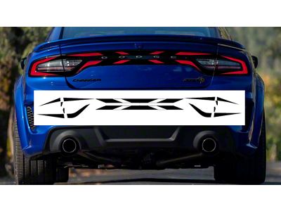 Design 9 Tail Light Decal; Gloss Black (15-23 Charger)