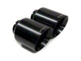 Direct Fit Exhaust Tips; 5-Inch; Ceramic Black (15-23 V8 HEMI Charger)