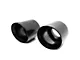 Direct Fit Exhaust Tips; 5-Inch; Ceramic Black (15-23 V8 HEMI Charger)