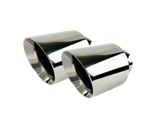 Netami Exhaust Direct-Fit Exhaust Tips; 5-Inch; Chrome Polish (06-23 Charger)