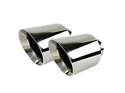 Direct-Fit Exhaust Tips; 5-Inch; Chrome Polish (06-23 Charger)