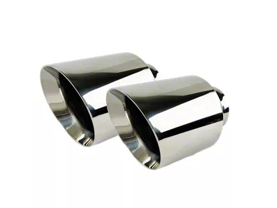 Direct-Fit Exhaust Tips; 5-Inch; Chrome Polish (06-23 Charger)