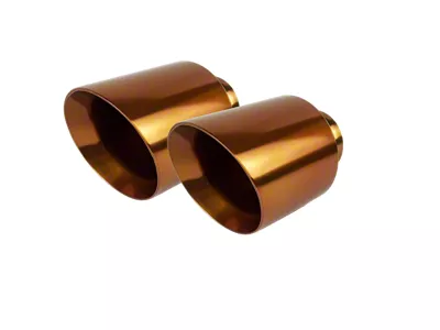 Direct-Fit Exhaust Tips; 5-Inch; Gloss Bronze (06-23 Charger)