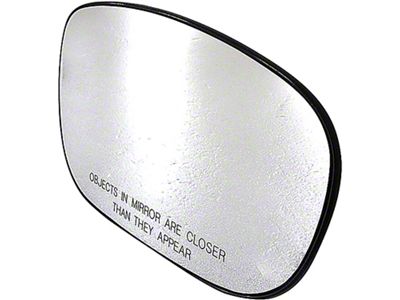 Door Mirror Glass; Heated Plastic Backed; Right; Fold-Away; Sales Code GU5; Non-Electrochromatic; Power; Heated (06-10 Charger)