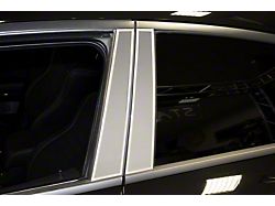 Door Pillar Trim; Plain; Satin; With Polished; Trim; 4-Piece (11-18 Charger)