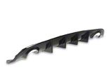 SRT Style Rear Bumper Dual Exhaust Diffuser; Glossy Black (15-23 Charger Daytona, Scat Pack, SRT 392, SRT Hellcat, Excluding Widebody; 19-23 Charger GT, R/T, Excluding Widebody)
