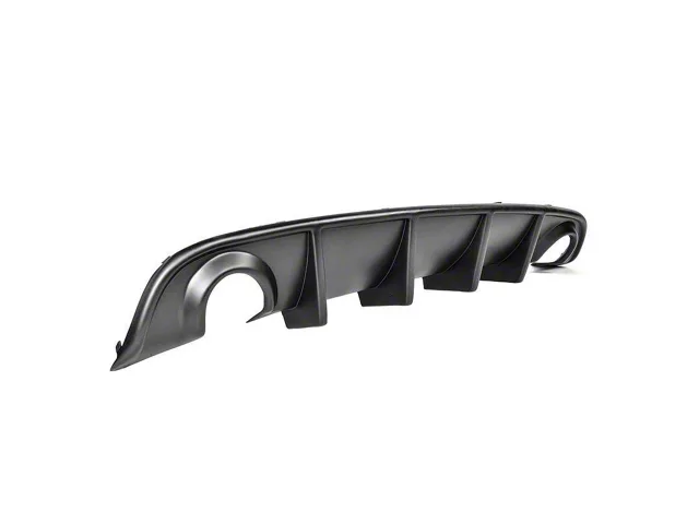 SRT Style Rear Bumper Dual Exhaust Diffuser; Glossy Black (15-16 Charger Scat Pack, SRT; 17-23 Charger, Excluding R/T, SXT & Widebody)