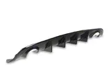 SRT Style Rear Bumper Dual Exhaust Diffuser; Glossy Black (15-23 Charger Daytona, Scat Pack, SRT 392, SRT Hellcat, Excluding Widebody; 19-23 Charger GT, R/T, Excluding Widebody)