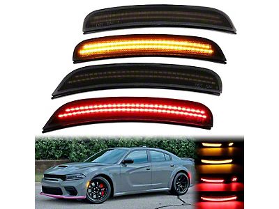 Charger Widebody Fog Light Bezel with LED Light (20-23 Charger Widebody) -  Free Shipping
