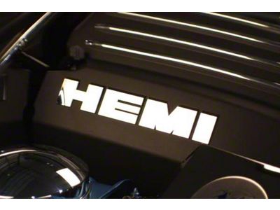 Engine Shround Letters; HEMI (06-10 5.7L HEMI Charger)