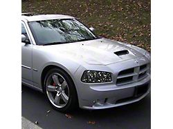 Euro Style Headlights with Corner Lights; Chrome Housing; Smoked Lens (06-10 Charger w/ Factory Halogen Headlights)