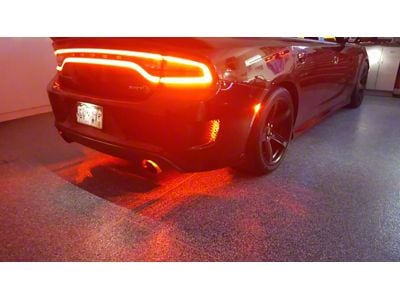 Exhaust and Rear Fascia Vent LED Lighting Kit; Blue (15-23 Charger)