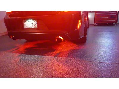 Exhaust and Rear Fascia Vent LED Lighting Kit; Green (15-23 Charger)