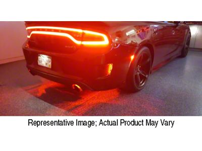 Exhaust and Rear Fascia Vent LED Lighting Kit; Orange (15-23 Charger)