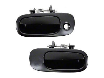 Exterior Door Handles; Front; Paint to Match Black (06-10 Charger)