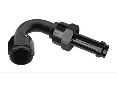 EZ Street Push-On 45 Degree Hose End; -8AN; Black