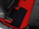 F1 Hybrid Front and Rear Floor Mats; Full Red (06-10 Charger)