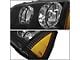 Factory Style Headlight; Black Housing; Clear Lens; Driver Side (06-10 Charger)