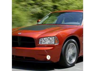 Factory Style Headlights; Chrome Housing; Clear Lens (06-10 Charger w/ Factory Halogen Headlights)