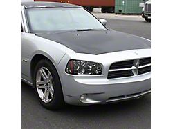 Factory Style Headlights with Corner Lights; Chrome Housing; Smoked Lens (06-10 Charger w/ Factory Halogen Headlights)