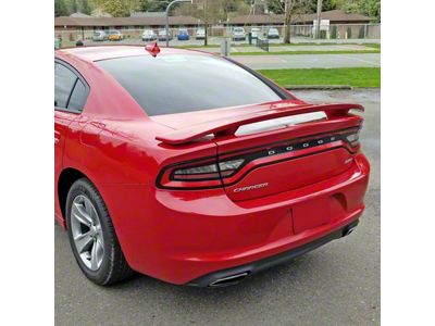 Factory Style Pedestal Rear Deck Spoiler; Redline Pearl (11-23 Charger)