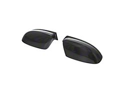 Factory Track Style Side Mirror Covers; Carbon Fiber (15-23 Charger)