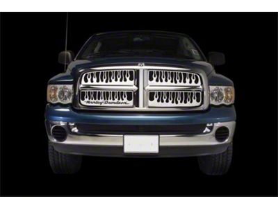 Putco Flaming Inferno Upper Overlay Grilles; Polished (06-10 Charger)