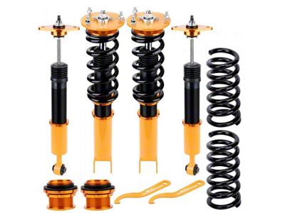 Front and Rear Coil-Over Kit; Gold (06-10 Charger SRT8)