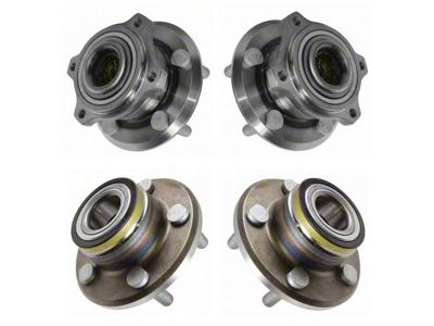 Front and Rear Wheel Bearing and Hub Assembly Set (06-09 RWD Charger)