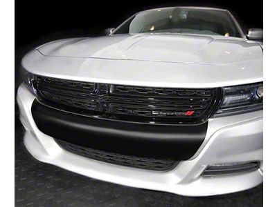 Front Bumper Blackout Decal Stripe; Gloss Black (19-23 Charger SXT)