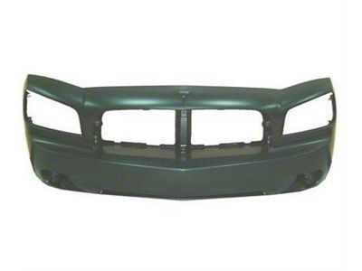 Replacement Front Bumper Cover; Unpainted (06-10 Charger, Excluding Daytona R/T & SRT8)