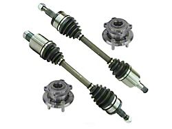 Front CV Axle Shafts with Hub Assemblies (07-15 AWD Charger)